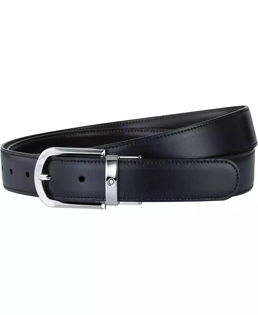 商品MontBlanc|Men's Black & Brown Reversible Leather Belt,价格¥3167,第1张图片