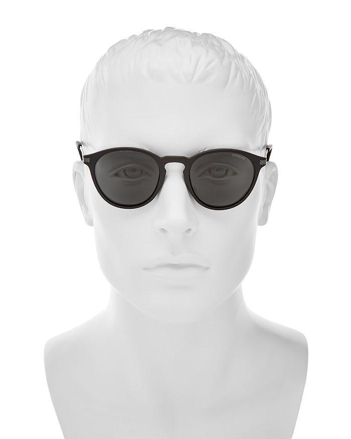 商品Polaroid|Men's Polarized Round Sunglasses, 48mm,价格¥484,第4张图片详细描述