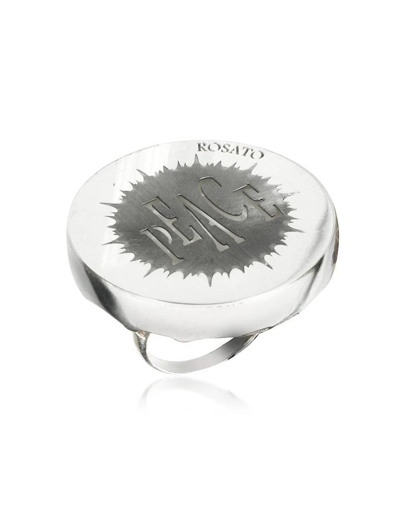 商品Rosato 洛萨朵|Peace Cut-Out Sterling Silver Ring,价格¥1258,第1张图片