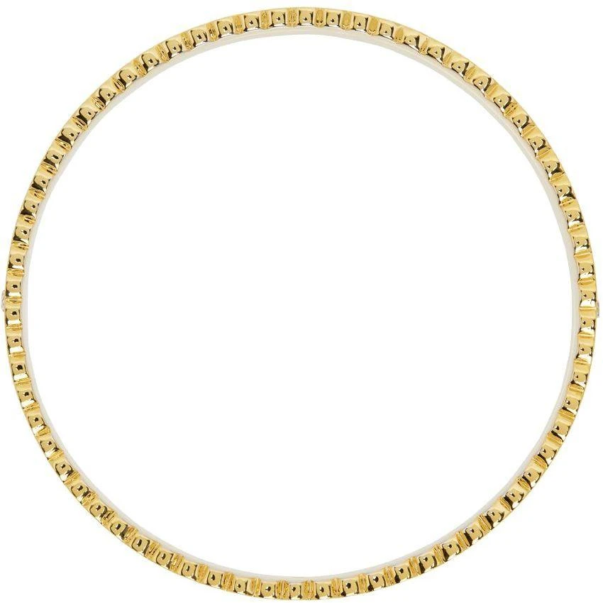 商品Marc Jacobs|Gold & Beige 'The Medallion Large' Cuff Bracelet,价格¥482,第2张图片详细描述