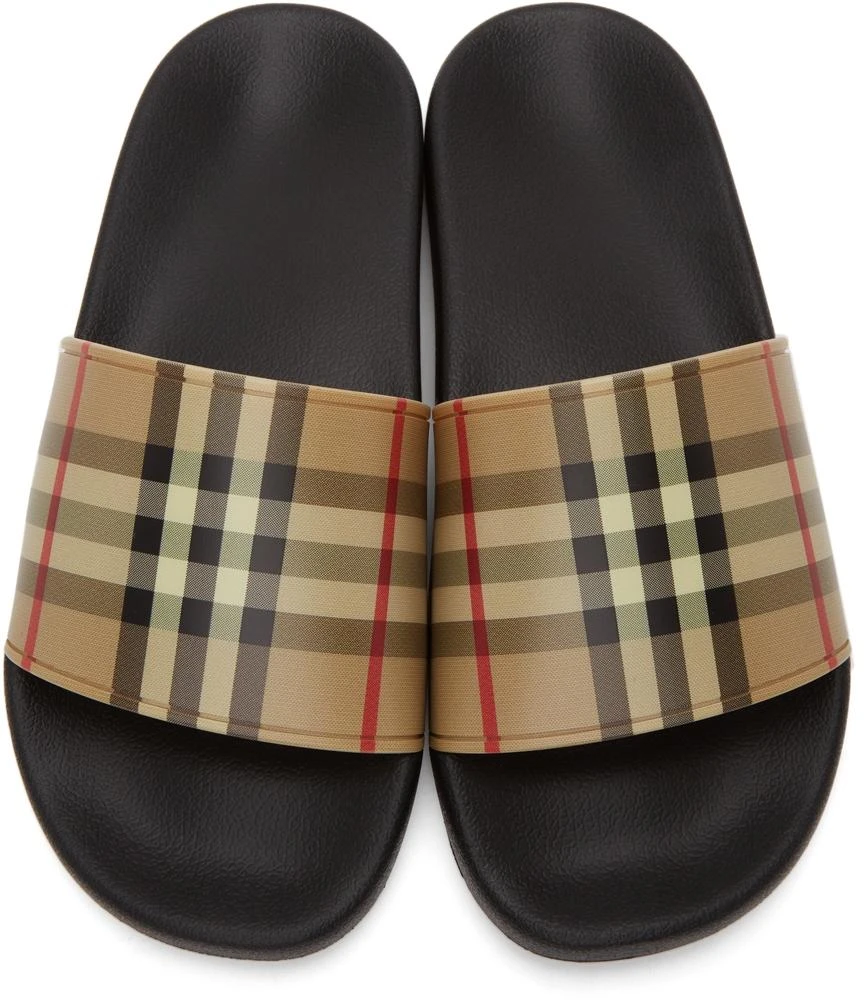 商品Burberry|驼色 Furley 拖鞋,价格¥2648,第5张图片详细描述