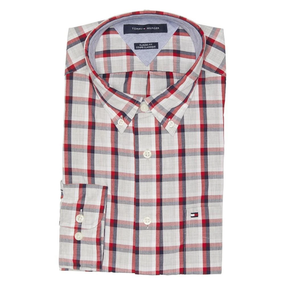 商品Tommy Hilfiger|Men's Button-Down Collar Plaid Dress Shirt,价格¥107,第3张图片详细描述