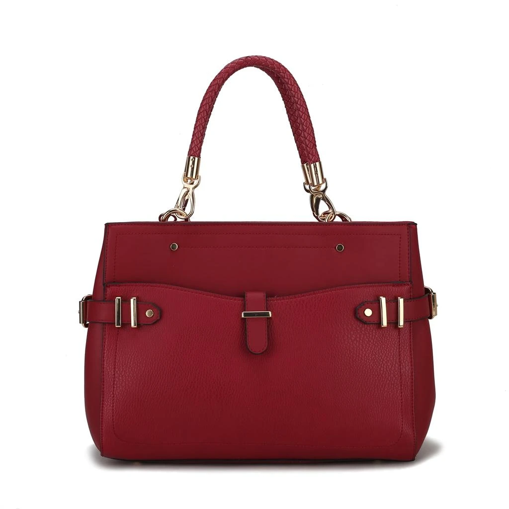 商品MKF Collection By Mia K.|Tenna Vegan Leather Women’s Satchel Bag with Wristlet,价格¥656,第3张图片详细描述
