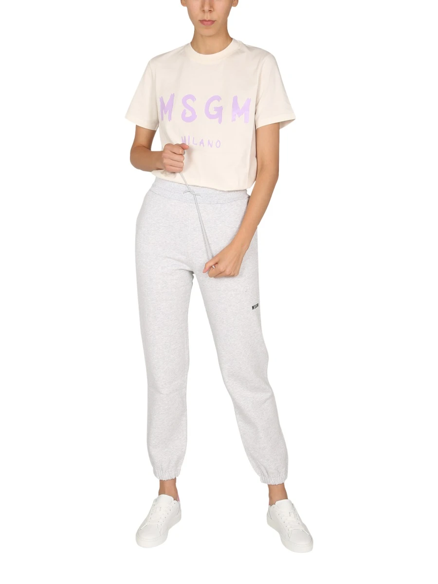 商品【商品预售7天】 MSGM|MSGM 女士休闲裤 2000MDP50020000494 灰色,价格¥901,第1张图片