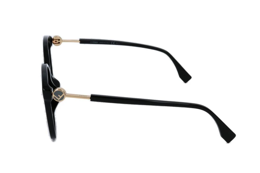 商品Fendi|Fendi Eyewear Side-Logo Plaque Rectangle Framed Sunglasses,价格¥957,第2张图片详细描述