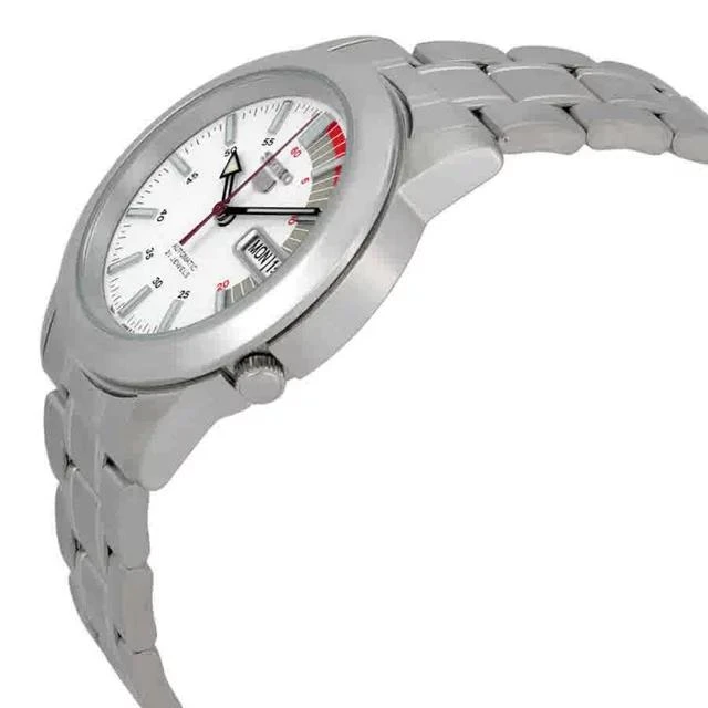 商品Seiko|Seiko 5 Automatic Stainless Steel White Dial Men's Watch SNKK25,价格¥851,第2张图片详细描述