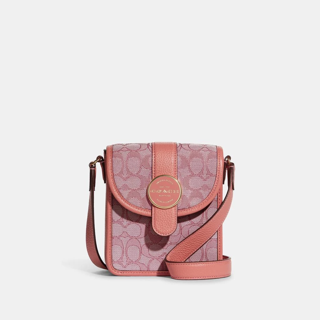 Coach Outlet Coach Outlet North/South Lonnie Crossbody In Signature Jacquard 1