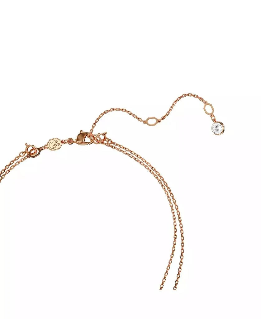 White, Rhodium Plated or Rose-Gold Tone or Gold-Tone Meteora Layered Pendant Necklace 商品