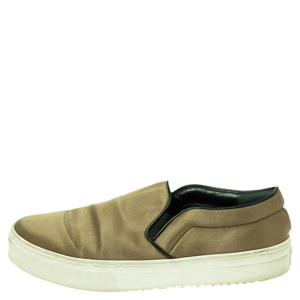 商品[二手商品] Celine|Celine Olive Green Satin Slip On Sneakers Size 39,价格¥958,第2张图片详细描述