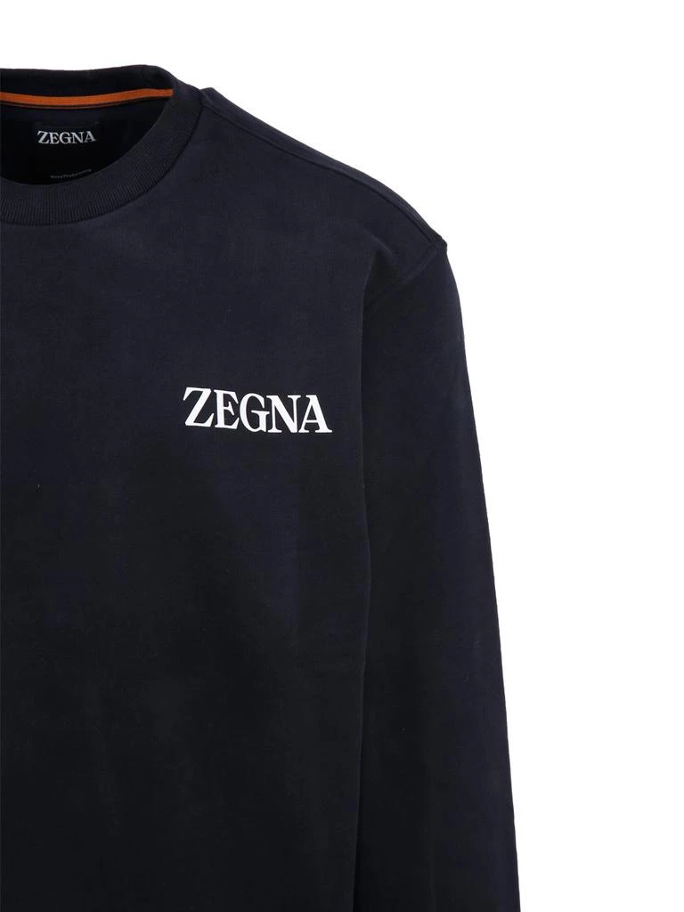 商品Zegna|Ermenegildo Zegna Logo-Printed Crewneck Sweatshirt,价格¥3165,第4张图片详细描述