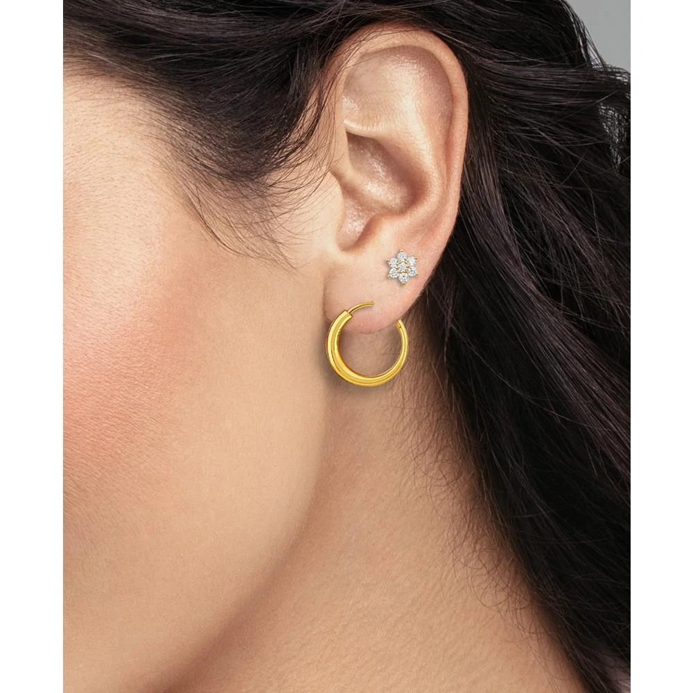 商品Giani Bernini|Cubic Zirconia Stud & Hoop Earrings in 18k Gold-Plated Sterling Silver, Created for Macy's,价格¥226,第2张图片详细描述