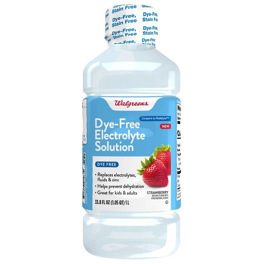 商品Walgreens|Dye-Free Electrolyte Solution Strawberry, Strawberry,价格¥50,第1张图片