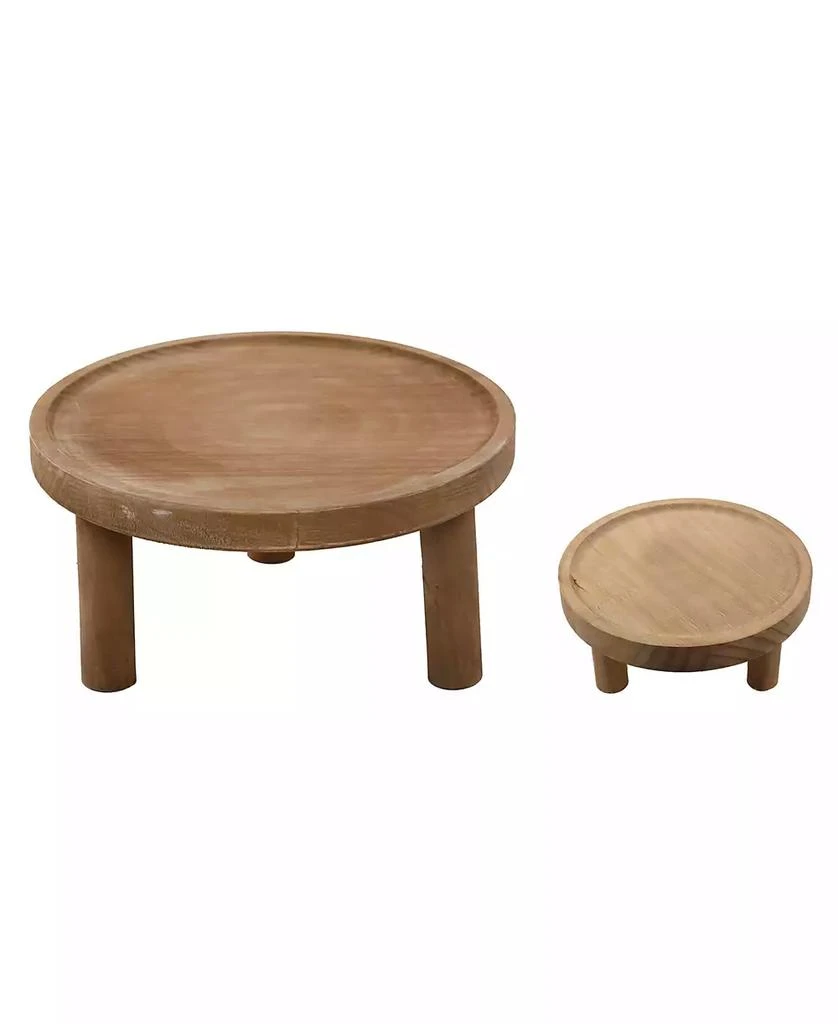 商品Flora Bunda|Footed Wood Plant Stand, Set of 2,价格¥667,第1张图片