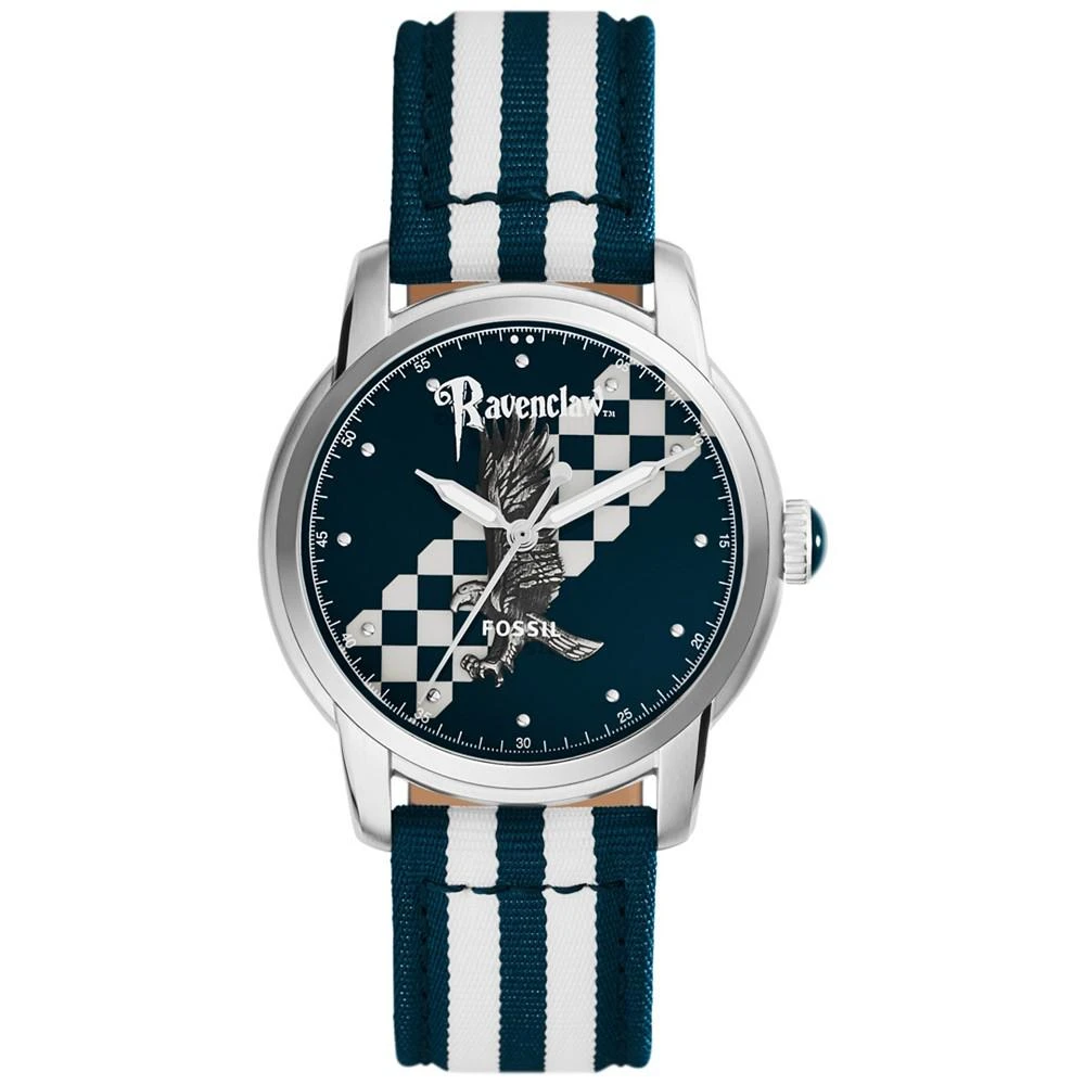 商品Fossil|Unisex Limited Edition Harry Potter Ravenclaw Blue White Nylon Strap Watch, 40mm,价格¥1094,第1张图片