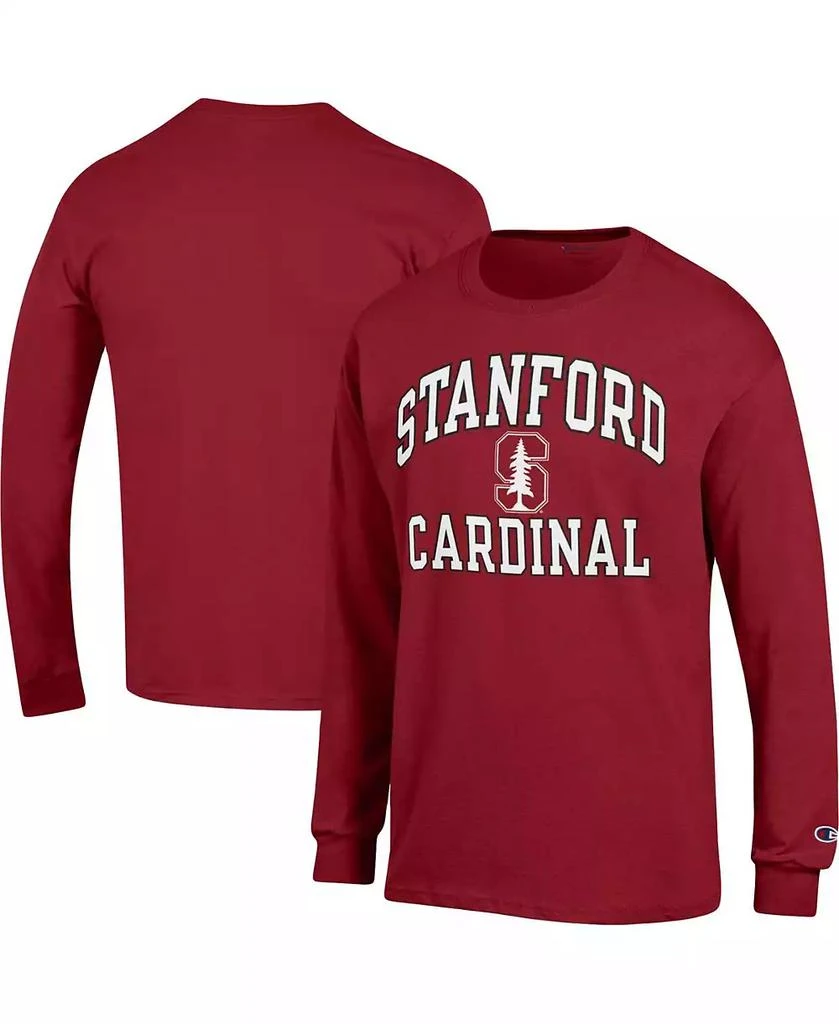 商品CHAMPION|Men's Cardinal Stanford Cardinal High Motor Long Sleeve T-shirt,价格¥240,第1张图片