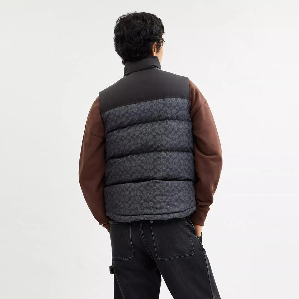 商品Coach|Signature Down Vest In Recycled Polyester,价格¥1409,第2张图片详细描述