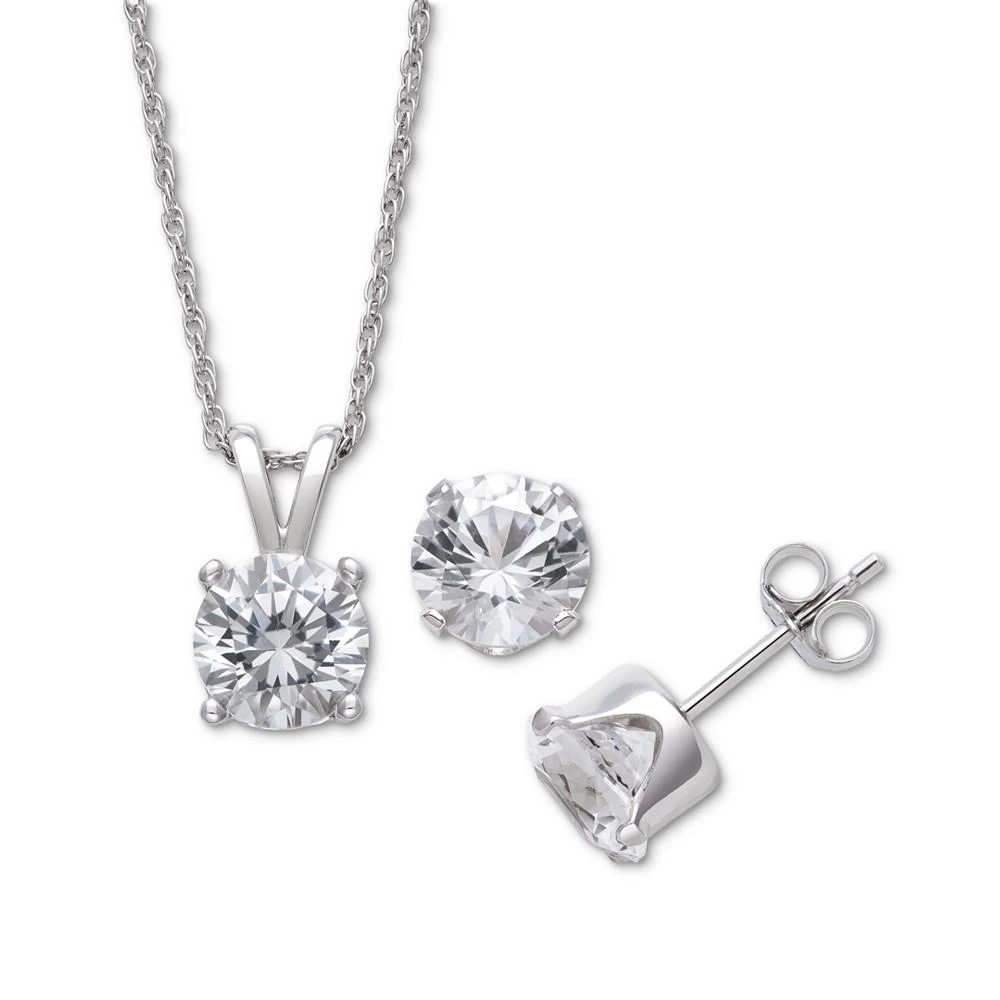 商品Giani Bernini|Lab-Created Sapphire Earring & Pendant Necklace Set in Sterling Silver,价格¥149,第1张图片