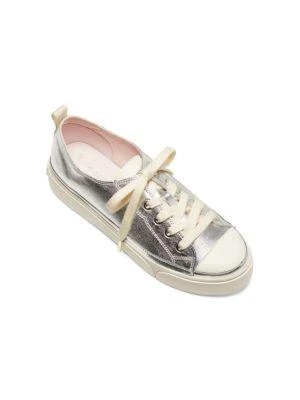 商品Kate Spade|Kaia Metallic Canvas Platform Sneakers,价格¥431,第2张图片详细描述
