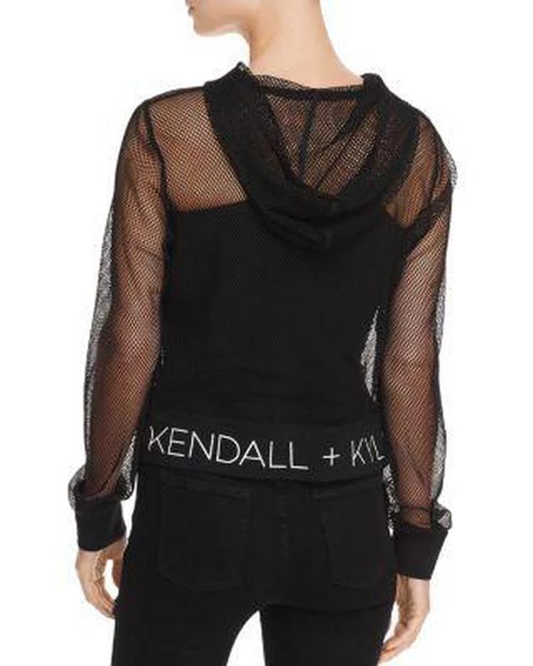 商品KENDALL & KYLIE|Sheer Mesh Hooded Sweatshirt,价格¥175,第3张图片详细描述