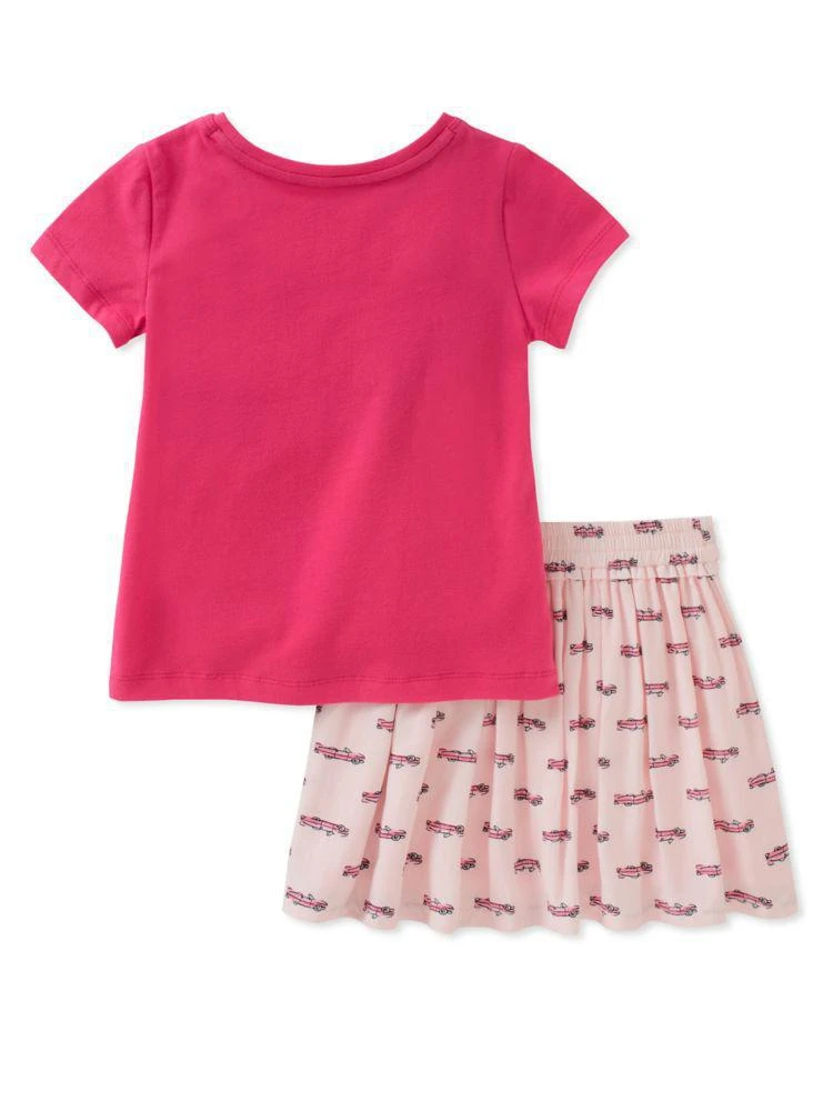 商品Kate Spade|Baby Girl's Two-Piece Where Next Tee and Skirt Set,价格¥95,第3张图片详细描述