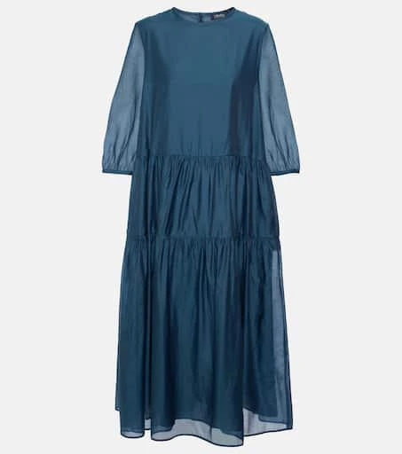 商品Max Mara|Etienne cotton and silk voile midi dress,价格¥4215,第1张图片