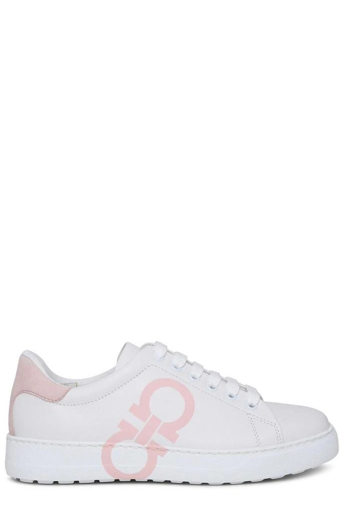 商品Salvatore Ferragamo|Ferragamo Logo Printed Lace-up Sneakers,价格¥2911,第1张图片