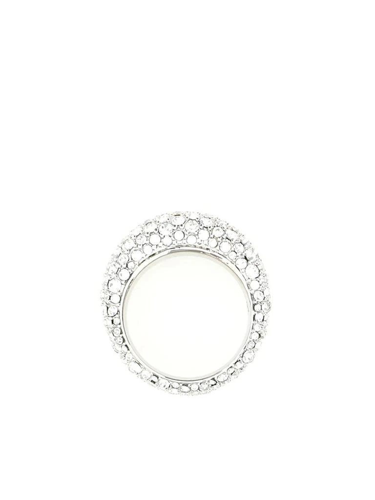 商品Amina Muaddi|Amina Muaddi Cameron Crystal Embellished Ring,价格¥1222,第1张图片