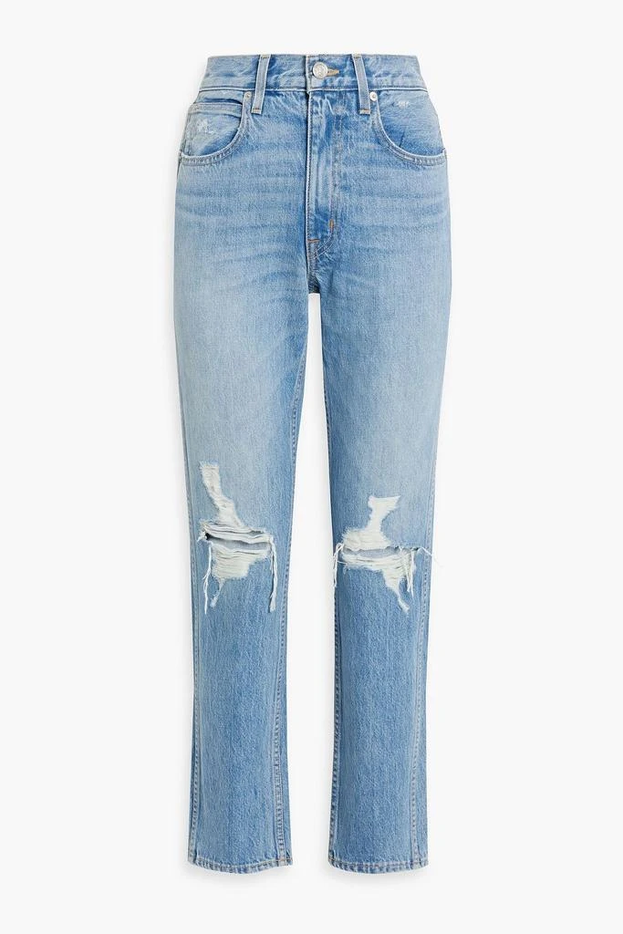 SLVRLAKE Virginia distressed high-rise slim-leg jeans from THE OUTNET US