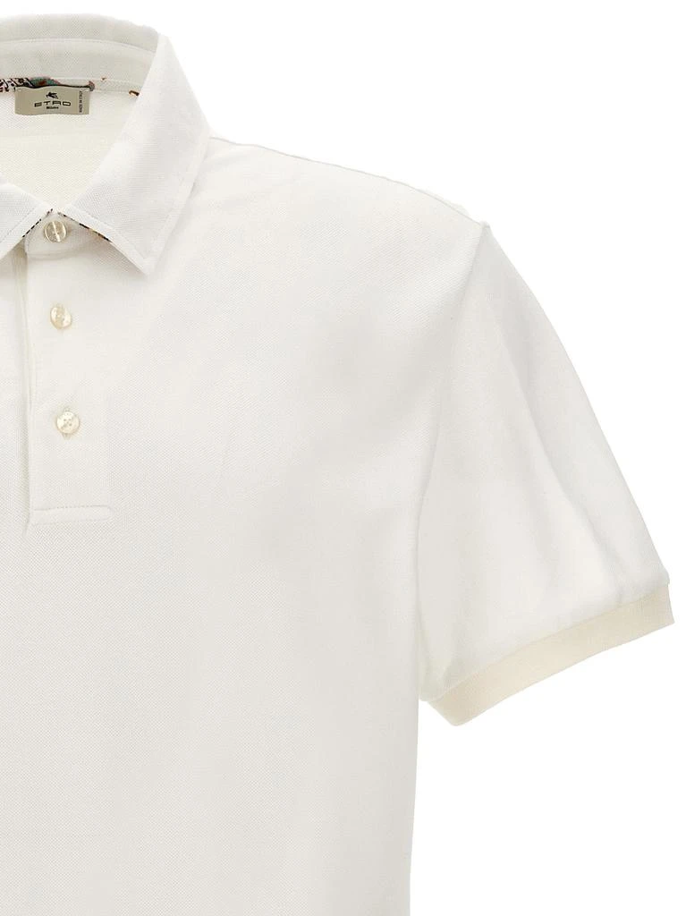 商品ETRO|Logo  Shirt Polo White,价格¥1270,第3张图片详细描述