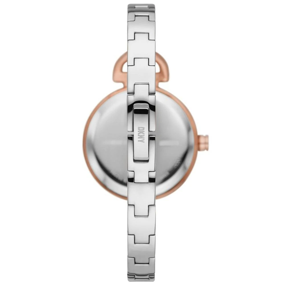 商品DKNY|Women's Uptown D Silver-Tone Stainless Steel Bracelet Watch 28mm,价格¥653,第3张图片详细描述