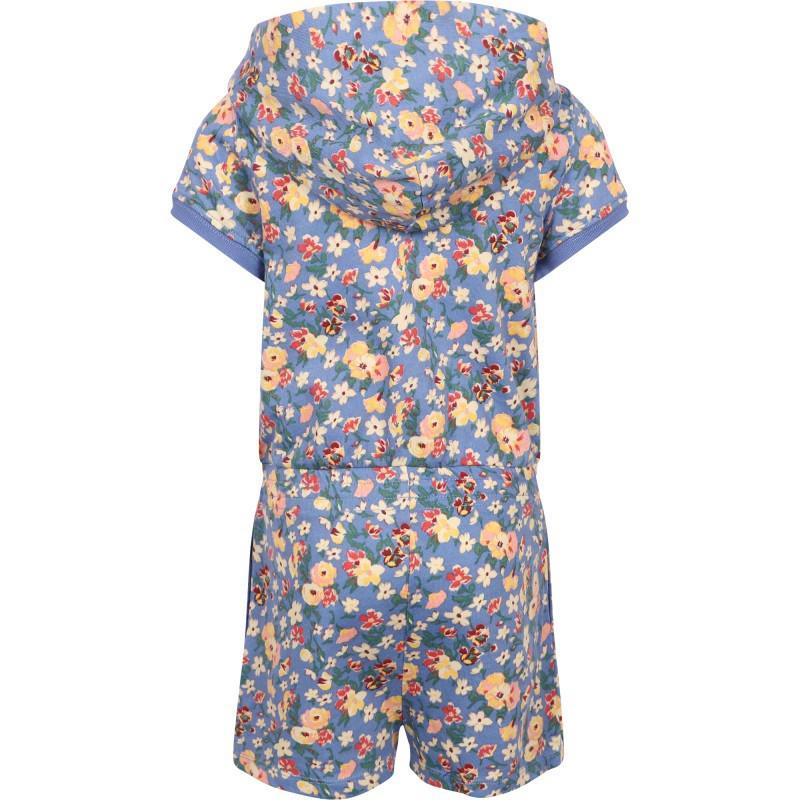 商品Ralph Lauren|Flowers all over short hooded jumpsuit in blue,价格¥1162-¥1295,第4张图片详细描述