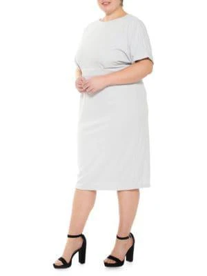 商品ALEXIA ADMOR|Plus Jacqueline Dolman-Sleeve Dress,价格¥680,第3张图片详细描述
