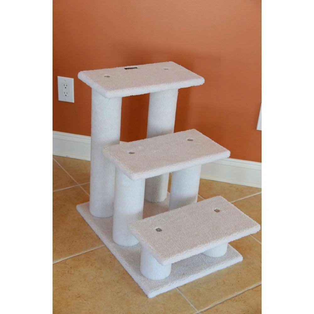 商品Macy's|3-Step Real Wood Cat Stairs Ramp, 25" Height Dogs Climber,价格¥837,第5张图片详细描述