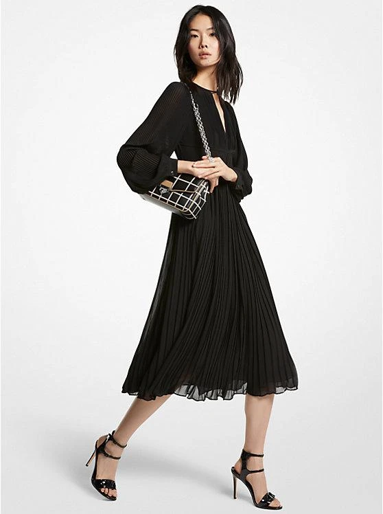 商品Michael Kors|Pleated Georgette Midi Dress,价格¥804,第1张图片