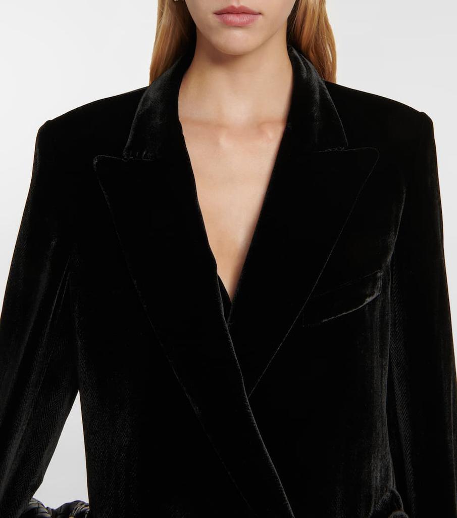 商品BLAZÉ MILANO|Everynight天鹅绒西装式外套,价格¥11460,第6张图片详细描述
