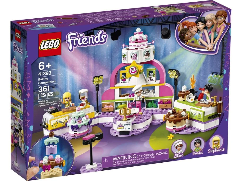 商品LEGO|LEGO Friends Baking Competition 41393 Building Kit, Set Baking Toy, Featuring 3 Friends Characters and Toy Cakes (361 Pieces),价格¥298,第2张图片详细描述