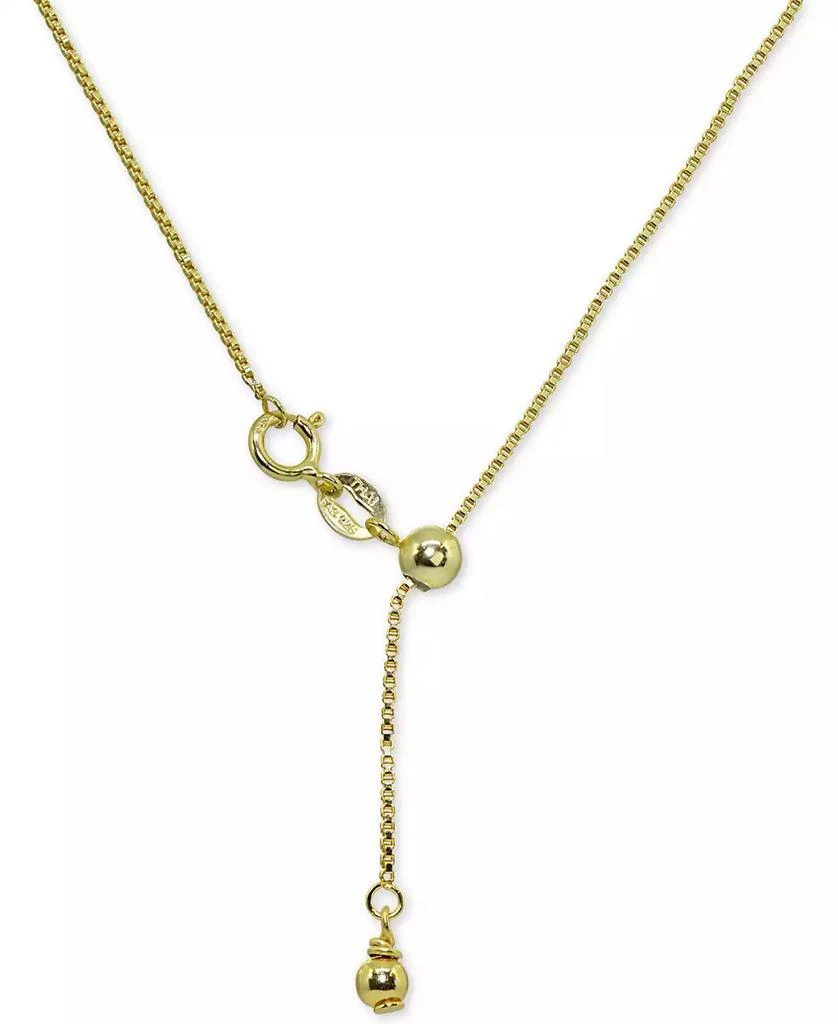 商品Giani Bernini|Adjustable 16"- 22" Box Link Chain Necklace in 18k Gold-Plated Sterling Silver, Created for Macy's (Also in Sterling Silver),价格¥916,第3张图片详细描述