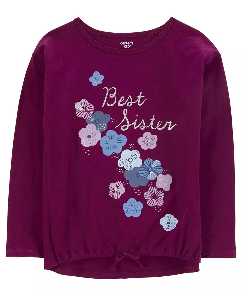 商品Carter's|Big Girls Best Sister Jersey T-shirt,价格¥81,第1张图片