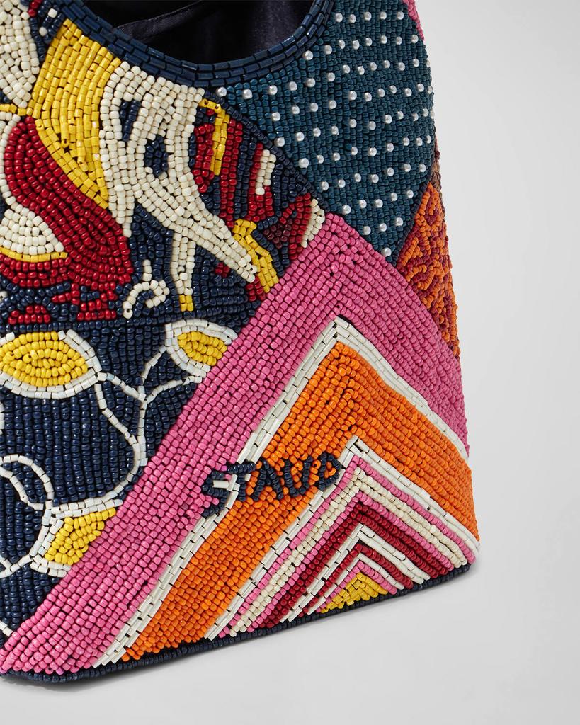 女式 豹纹串珠手提袋商品第3张图片规格展示