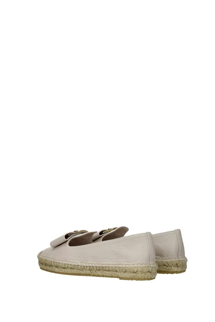 商品Salvatore Ferragamo|Espadrilles sannio Leather Pink Pink Powder,价格¥1325,第4张图片详细描述