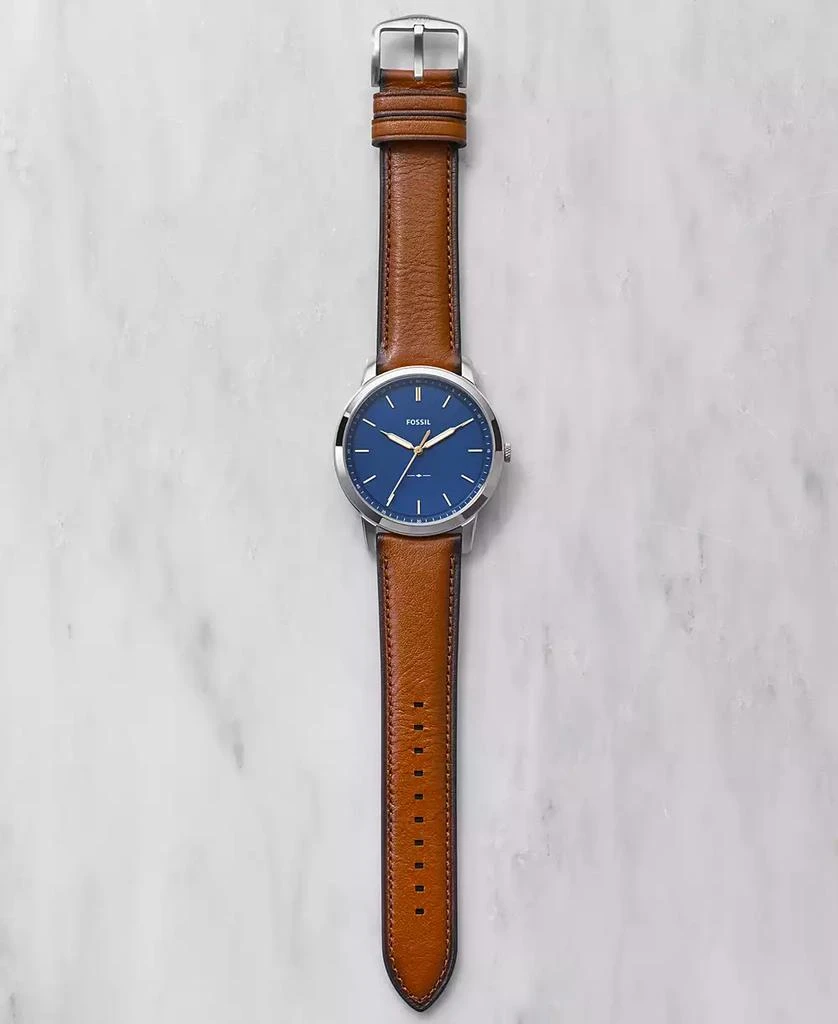 Men's The Minimalist Brown Leather Strap Watch 商品