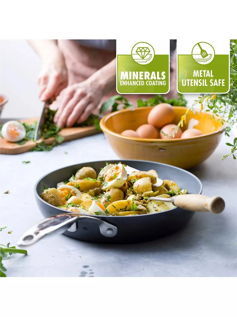 商品Greenpan|Valencia Pro Ceramic Non-Stick 2-Piece Fry Pan Set,价格¥825,第4张图片详细描述