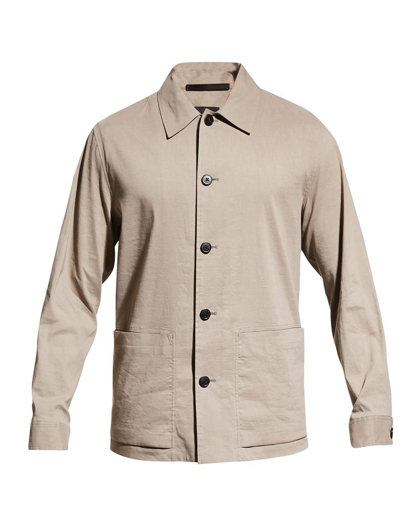 Men's Selk Linen-Blend Chore Jacket商品第2张图片规格展示