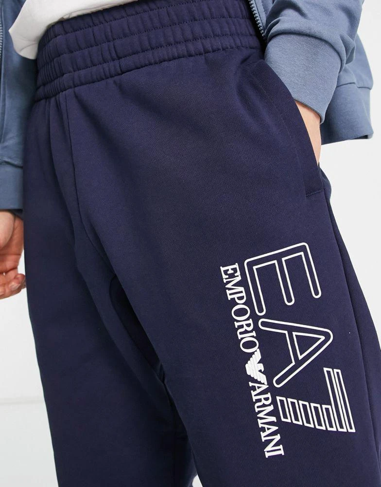 商品EA7|Armani EA7 visibilty logo joggers in navy,价格¥422,第4张图片详细描述