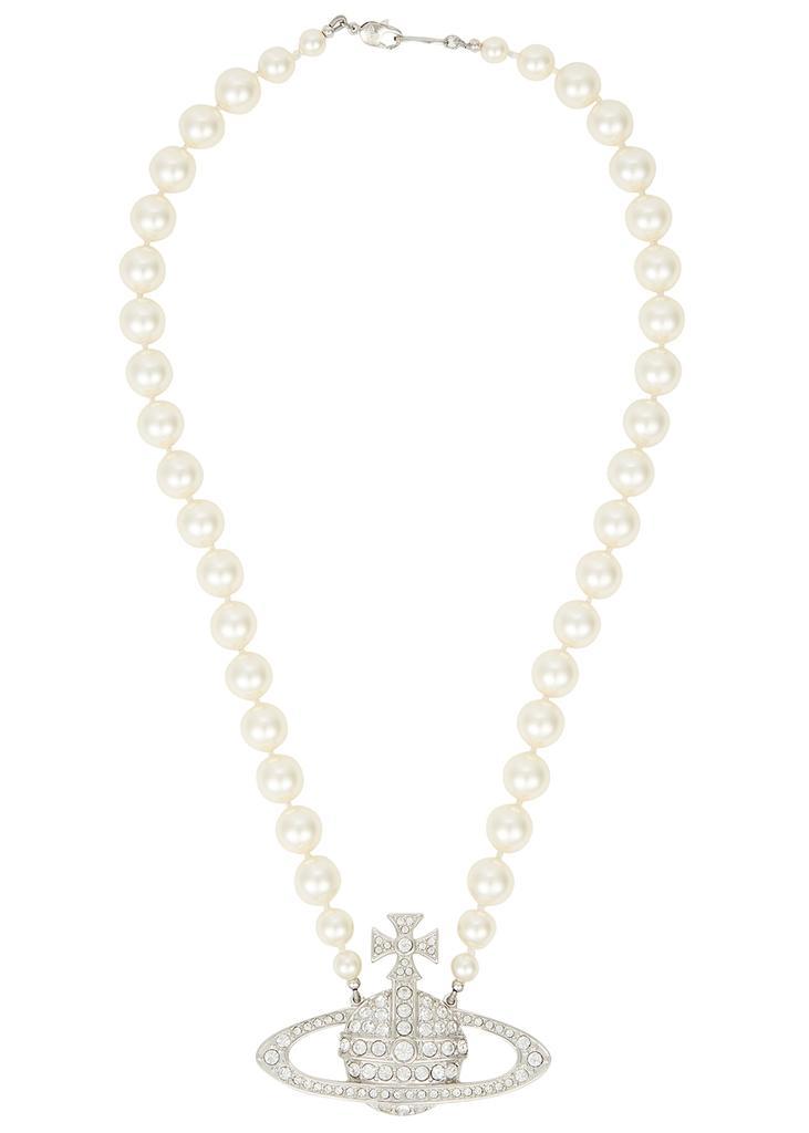 商品Vivienne Westwood|Bas Relief Swarovski pearl orb necklace,价格¥1837,第1张图片