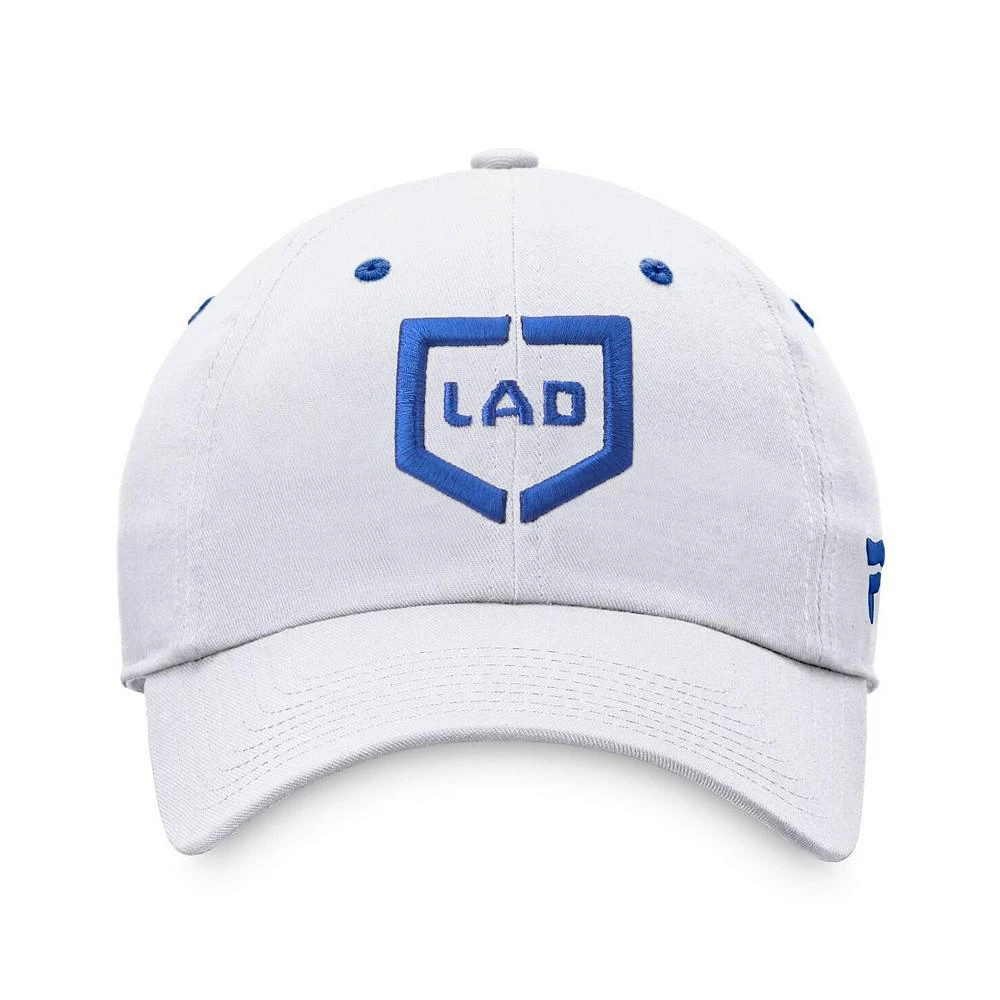 商品Fanatics|Men's Branded White Los Angeles Dodgers Iconic Home Plate Adjustable Hat,价格¥137,第2张图片详细描述