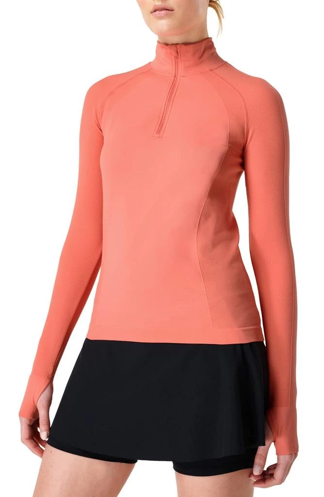 商品SWEATY BETTY|Athlete Seamless Half-Zip Workout Top,价格¥328,第1张图片
