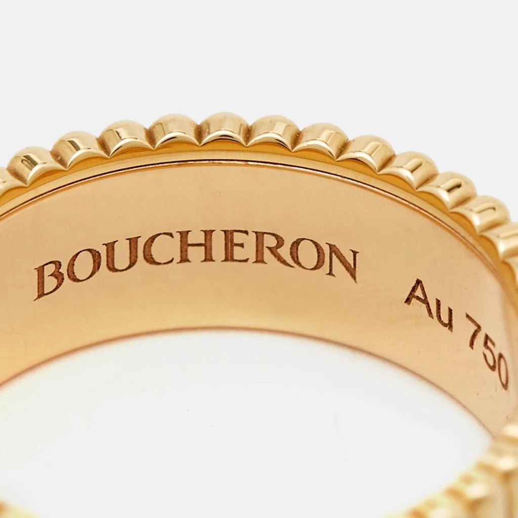 商品[二手商品] Boucheron|Quatre Red Edition Ceramic 18K Three Tone Gold Ring,价格¥39583,第4张图片详细描述