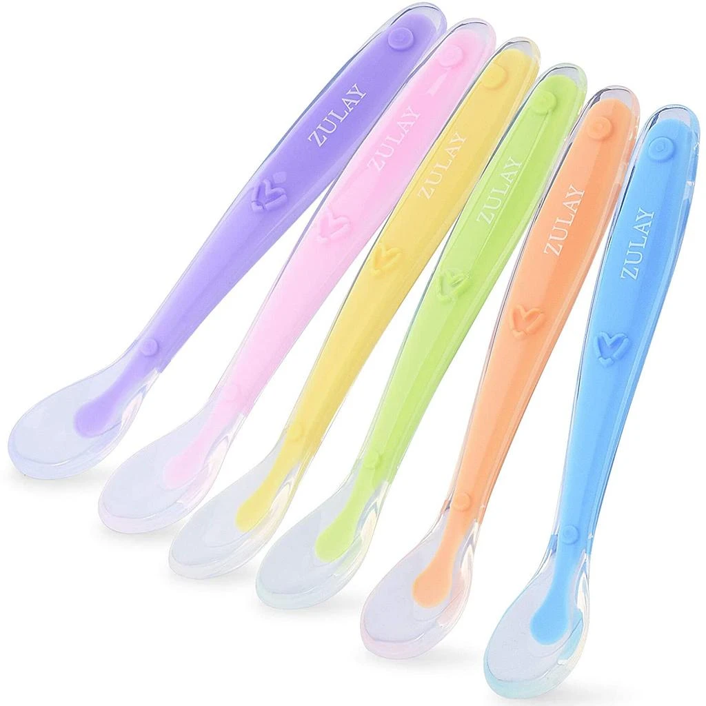 商品Zulay Kitchen|Silicone Baby Spoon (6 Pack),价格¥161,第1张图片