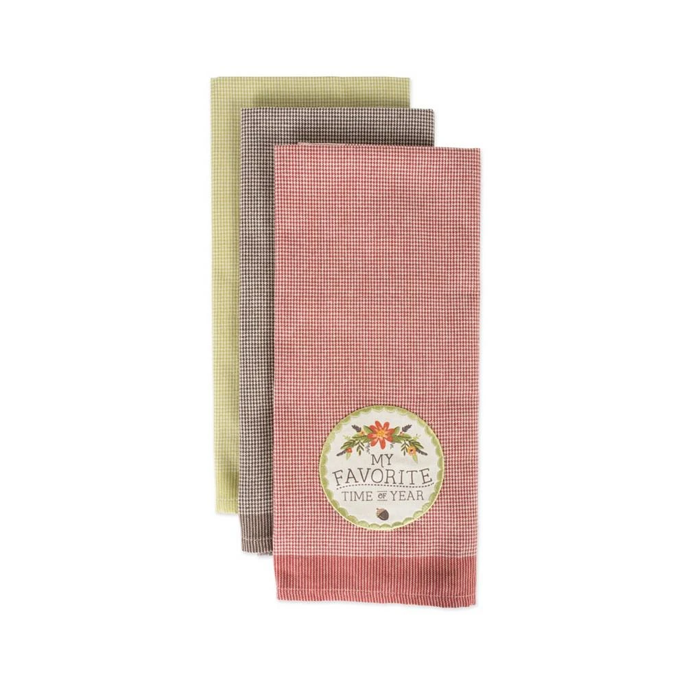 商品Design Imports|Assorted Fall in Love Embellished Dishtowel Set,价格¥172,第3张图片详细描述